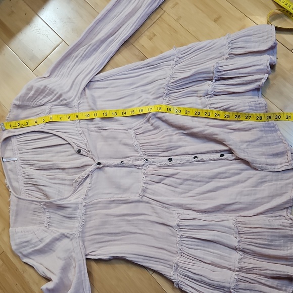 Free People Dress Gauze Top Pockets ! - Picture 11 of 12